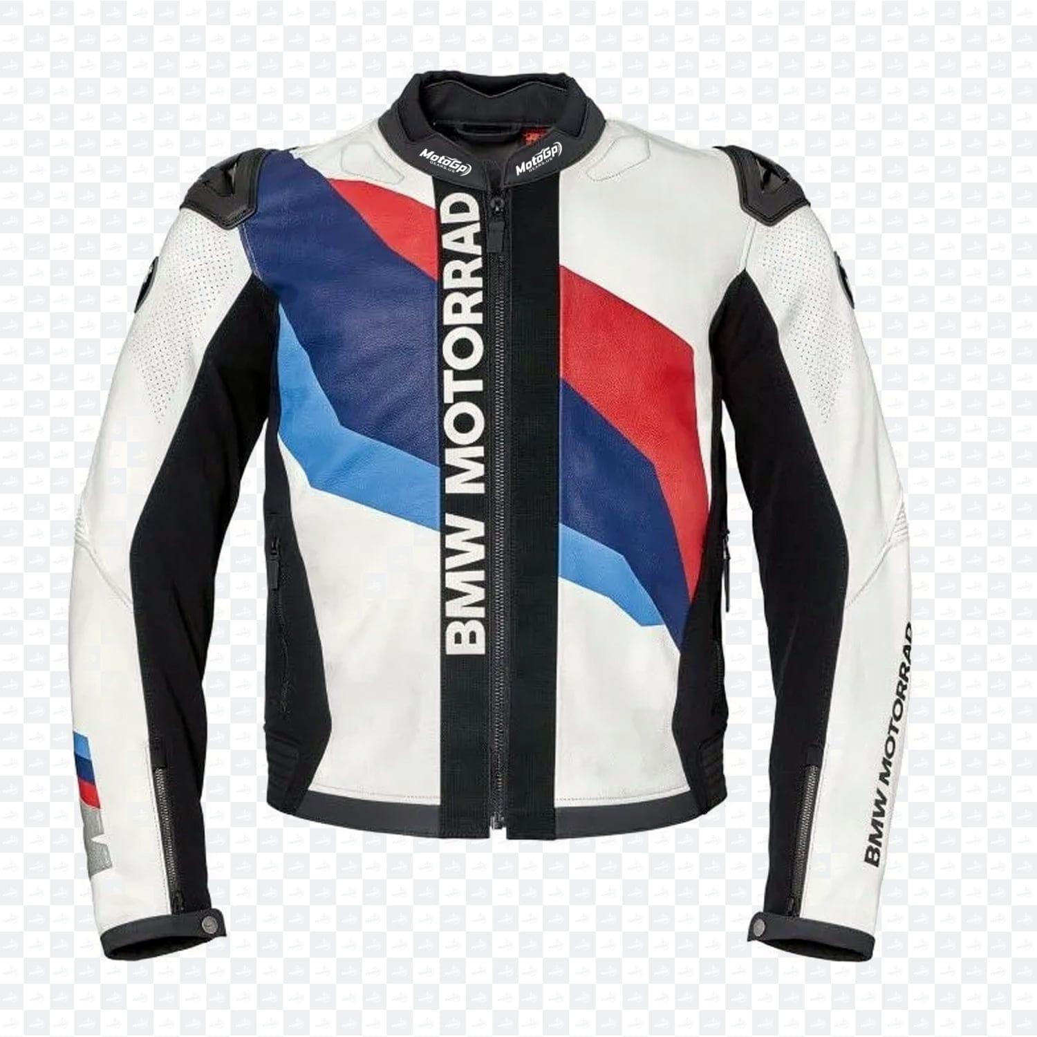 Giacca in pelle bianca BMW-Motorrad Downforce