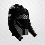 Veste en Cuir Noire Miguel Oliveira 2024 Track Motorcycle