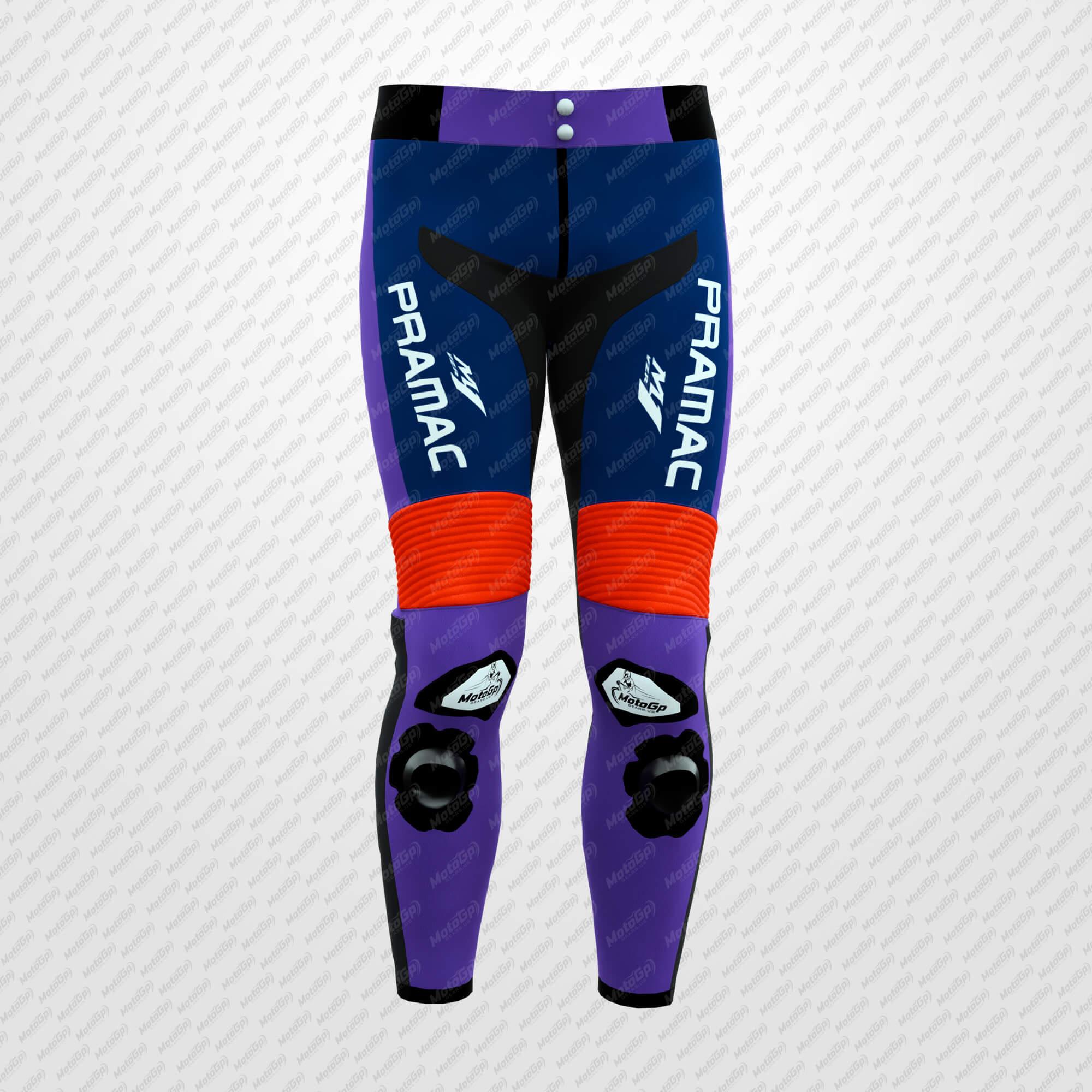 Pantalones de Cuero Miguel Oliveira Yamaha Pramac – Edición 2025 MotoGP