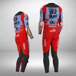 Marc Marquez Ducati MotoGP 2024 Leder-Rennanzug – CE-zertifizierter Schutz