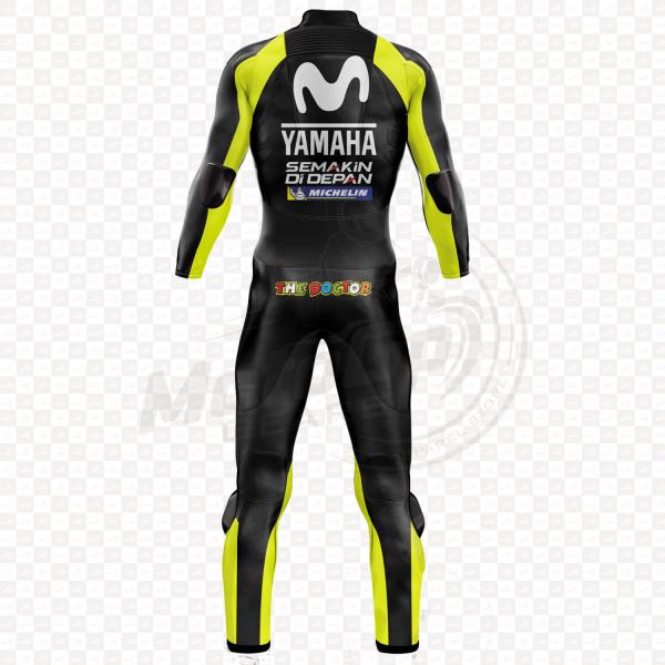 Traje de Moto Yamaha Valentino Rossi 2018 Movistar de Una o Dos Piezas