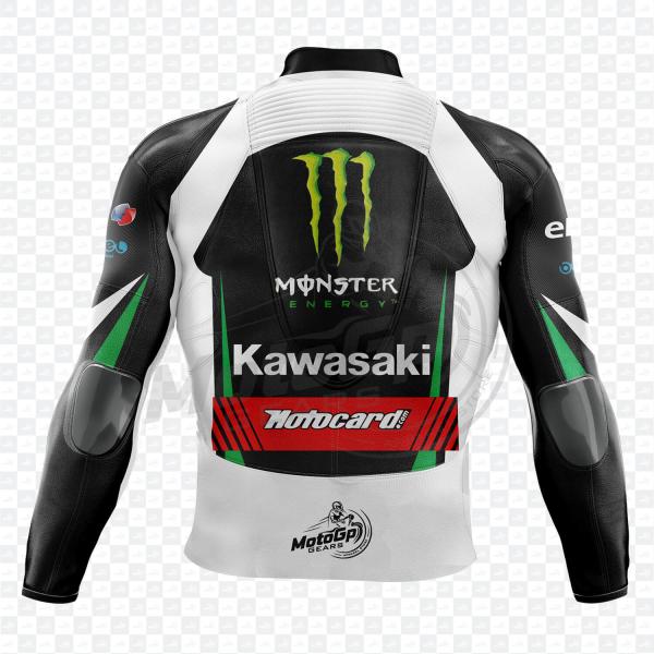 Kawasaki Jonathan Rea 2017 Racing Lederjacke