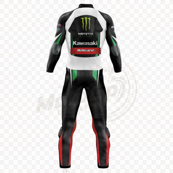Kawasaki Tom Sykes 2017 Echtes Leder Motorradanzug
