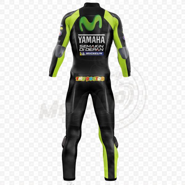 Yamaha Valentino Rossi 2017 Echtes Leder Motorradanzug