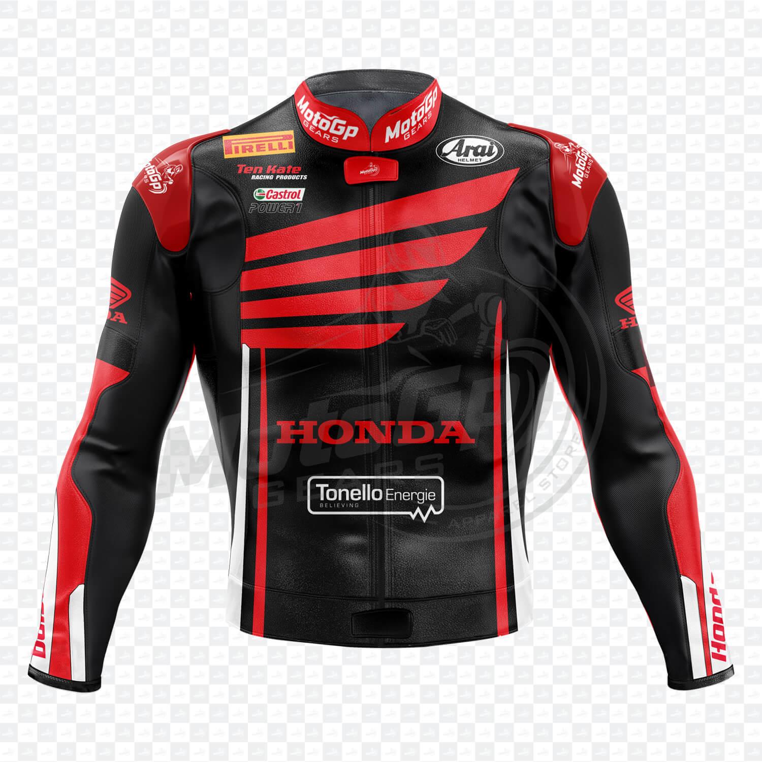 Honda Nicky Hayden 2015 Black MotoGP Lederjacke