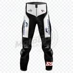 Nicky Hayden Honda Weiß-Schwarze Lederhose