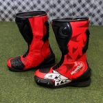 Red Shark Zone Motorrad-Rennschuhe