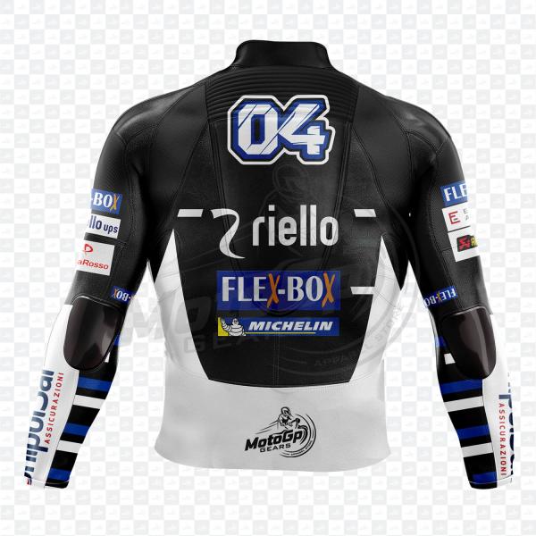 Giacca Moto in Pelle Ducati Andrea Dovizioso 2018 Nera