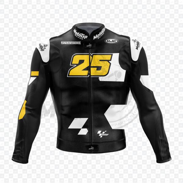Raul Fernandez Aprilia Black Leather jacket