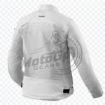 Weiße Textil-Rennjacke – Stilvoll, Leicht & Langlebig für Herren