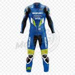 Tuta MotoGP Suzuki Joan Mir 2019 in Pelle Monopezzo