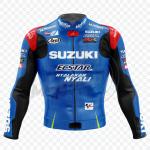 Suzuki Maverick Vinale 2016 Gsxr Blue Biker Jacket