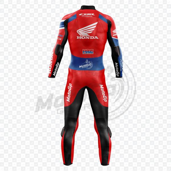 Xavi Vierge Honda Red Motorcycle Leather Suit