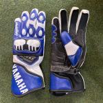 Guantes de carrera de moto Yamaha – Blanco / Azul
