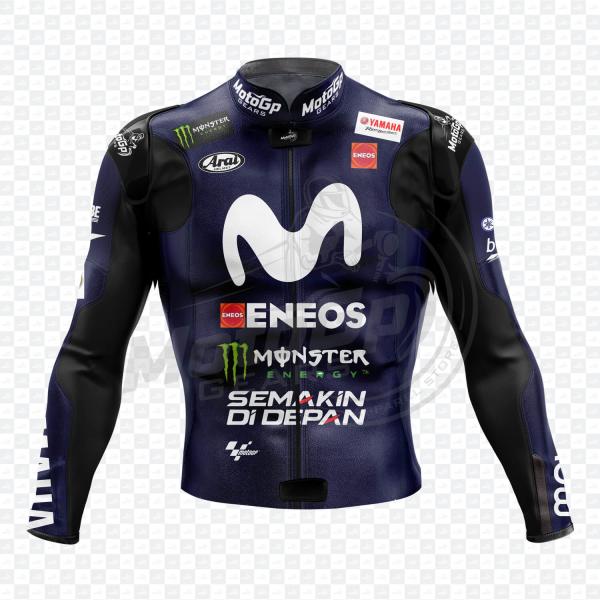 Yamaha Valentino Rossi 2018 Movistar Lederjacke