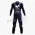 Tuta Moto in Pelle Yamaha Maverick Viñales Mono o Due Pezzi