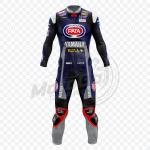 Black Leather Yamaha Motorcycle Custom Suit