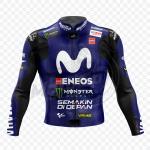 Yamaha Valentino Rossi 2018 Race Blue Lederjacke