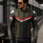 Ranger V Pro Olive Green Aerodynamic Racing Jacket